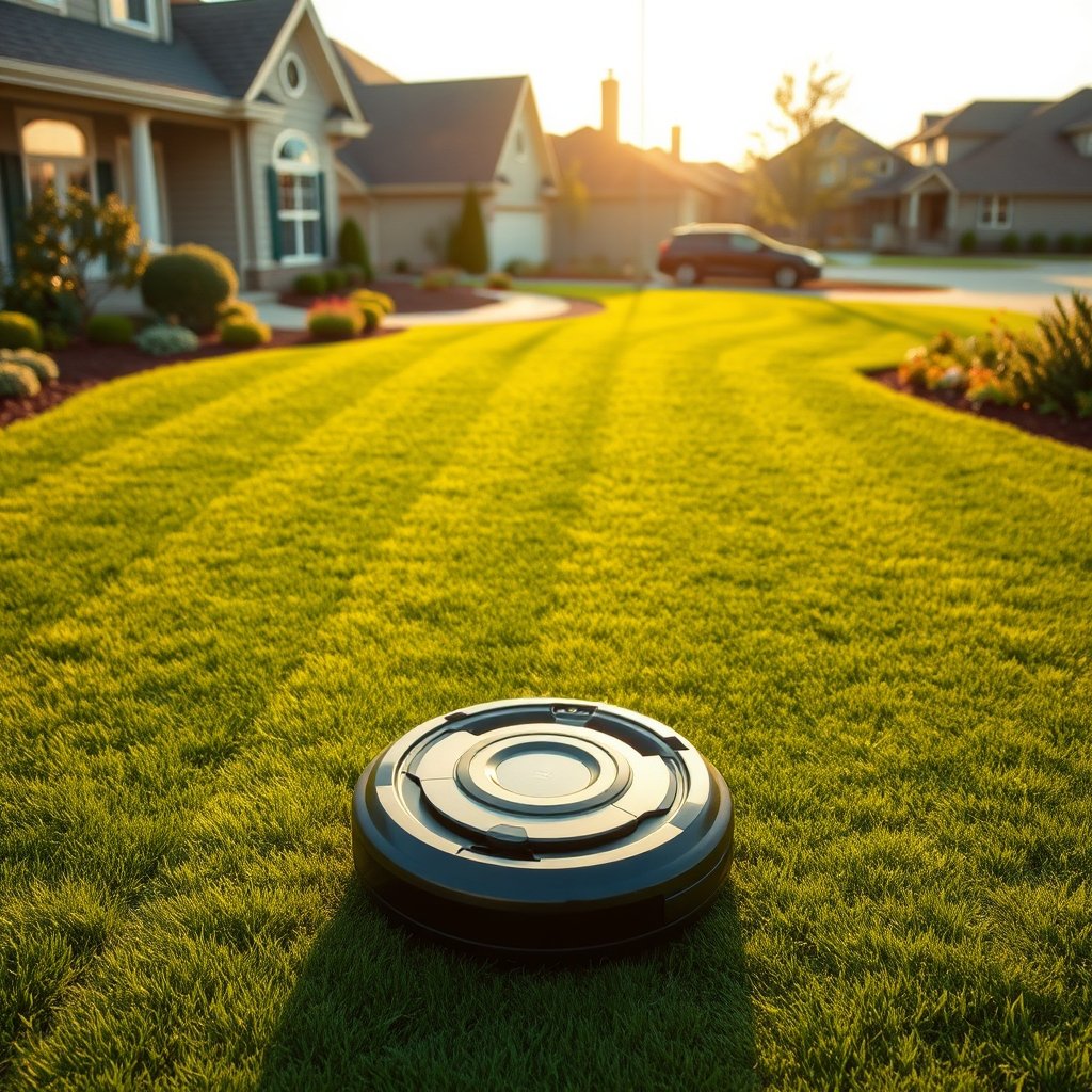 robot lawn mower - Illustration 3