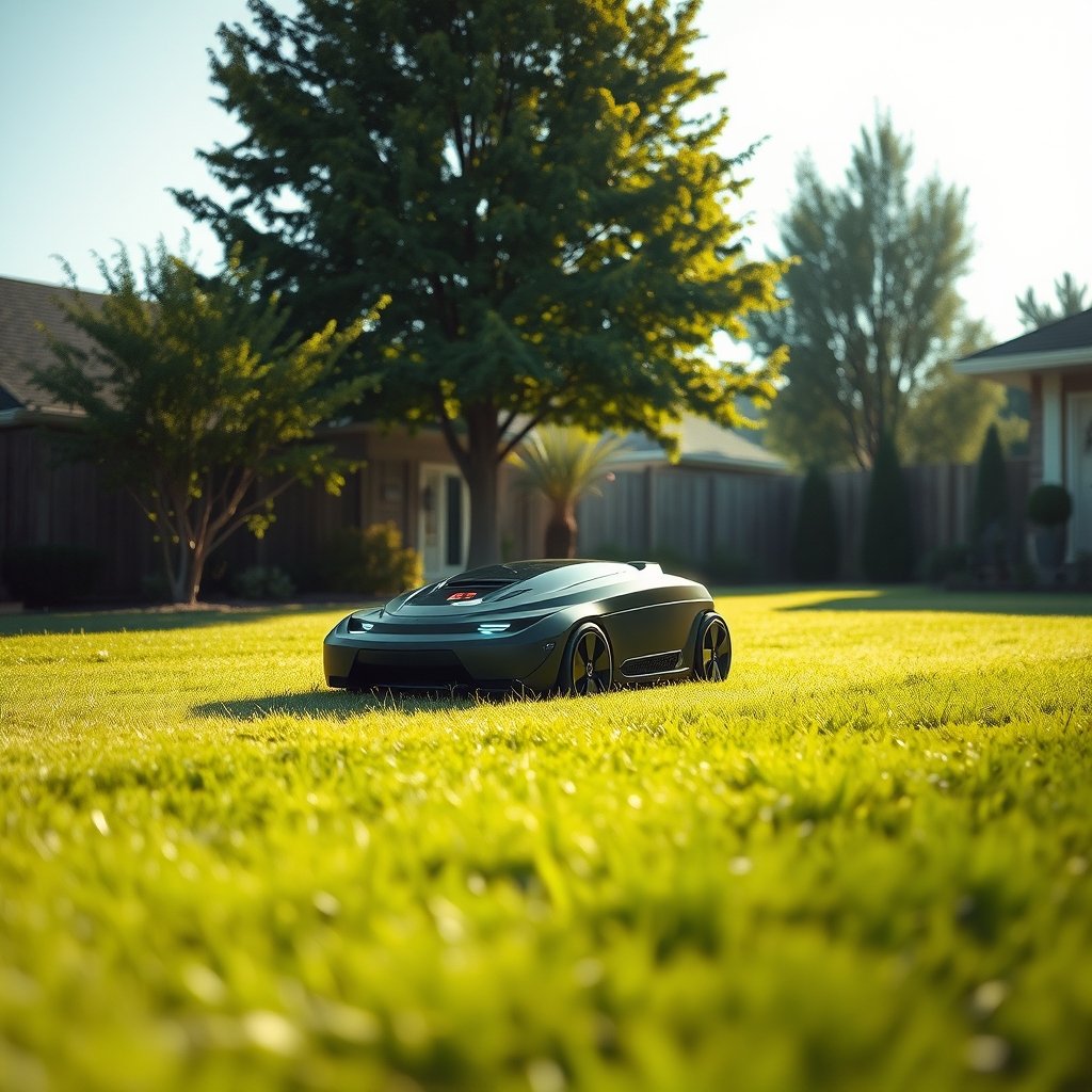 robot lawn mower - Illustration 1