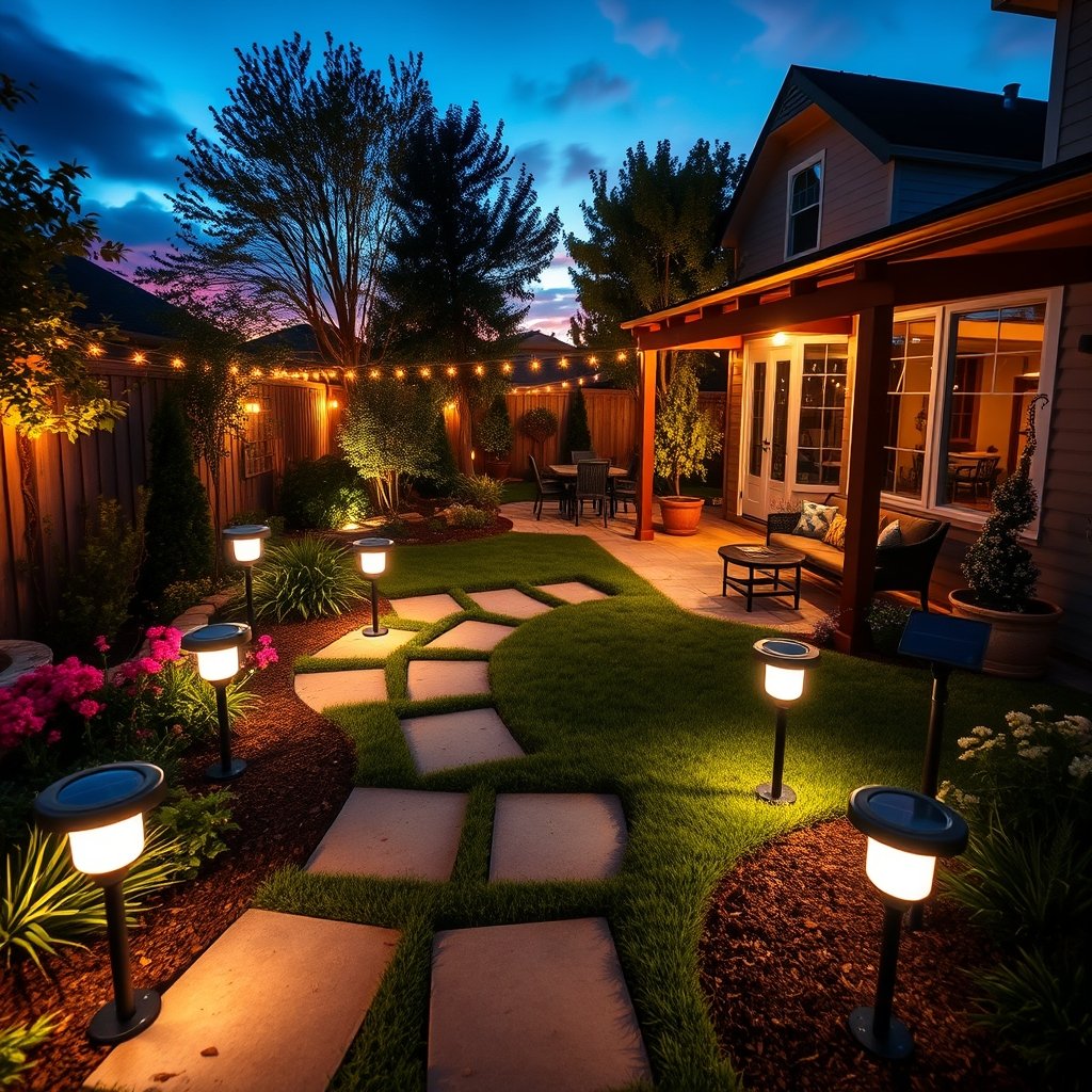 solar outdoor lights - Illustration 1
