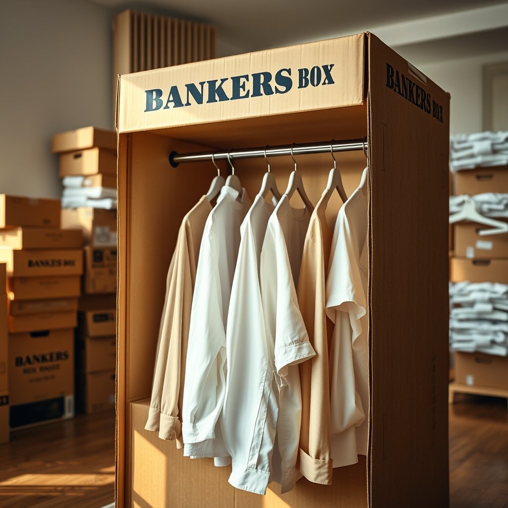 wardrobe box in action
