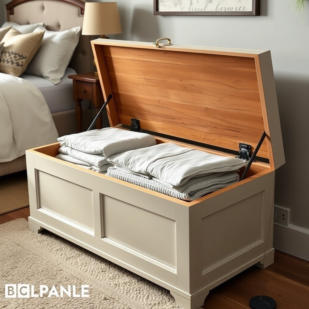storage bench in action
