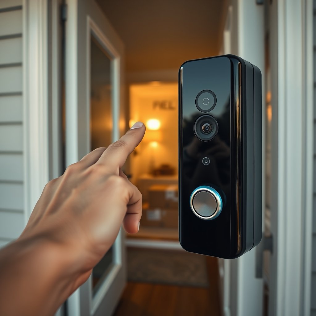 video doorbell in action
