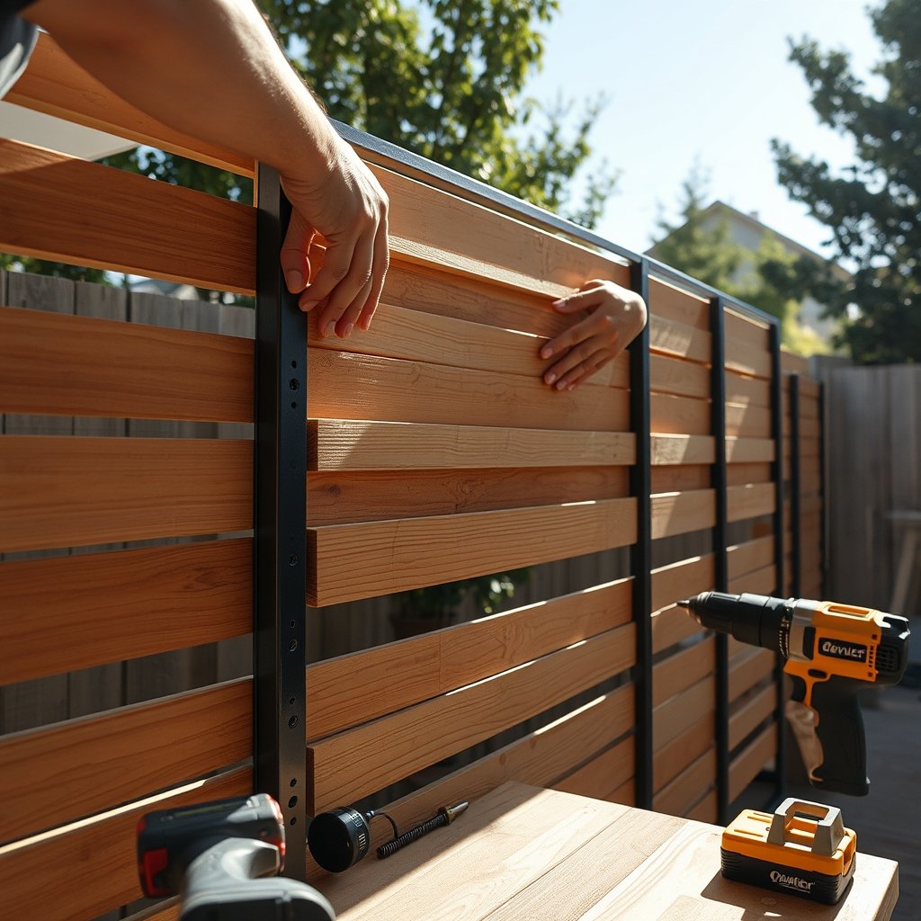 outdoor privacy screen - Illustration 2