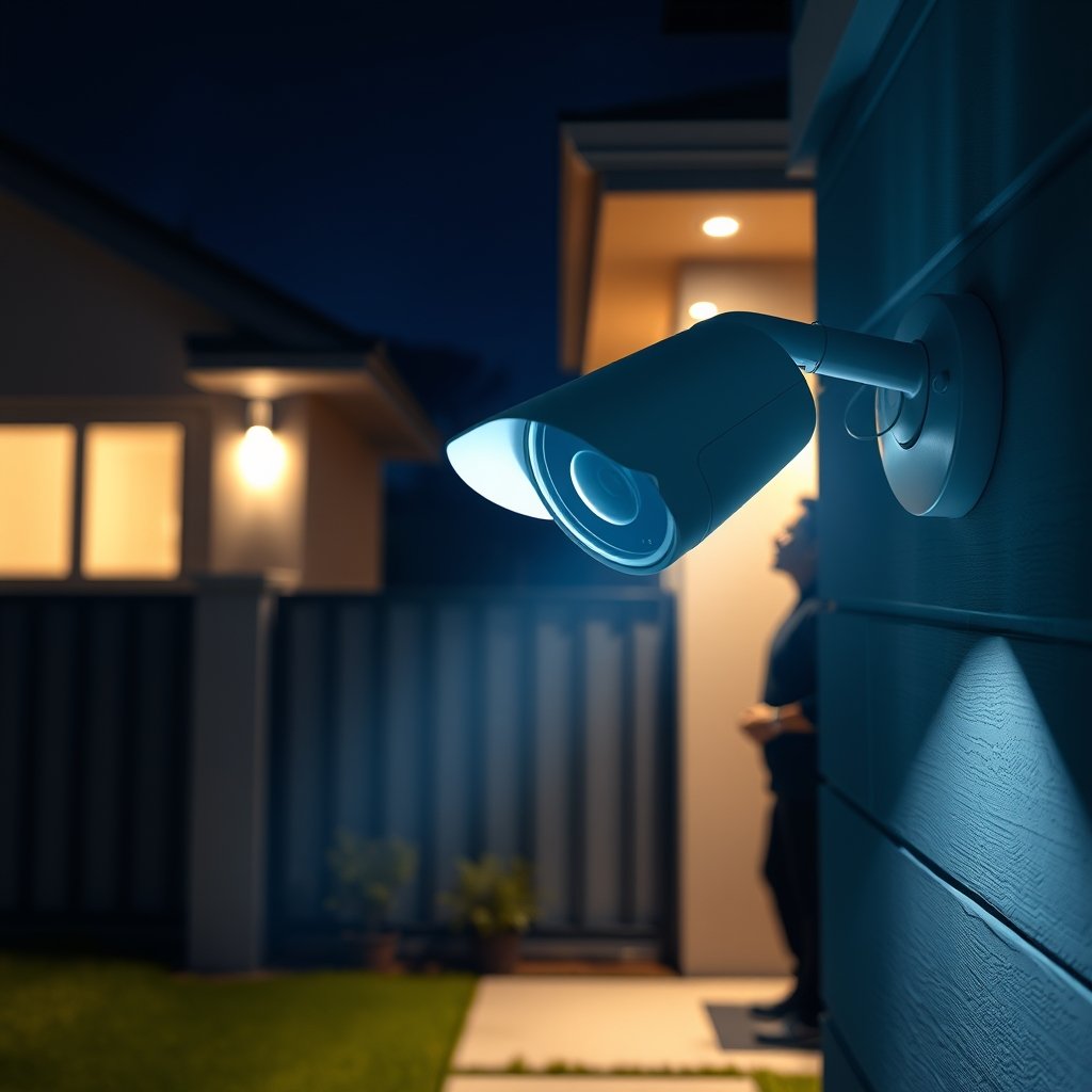 spotlight camera in action