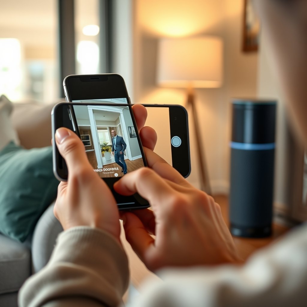 video doorbell in action