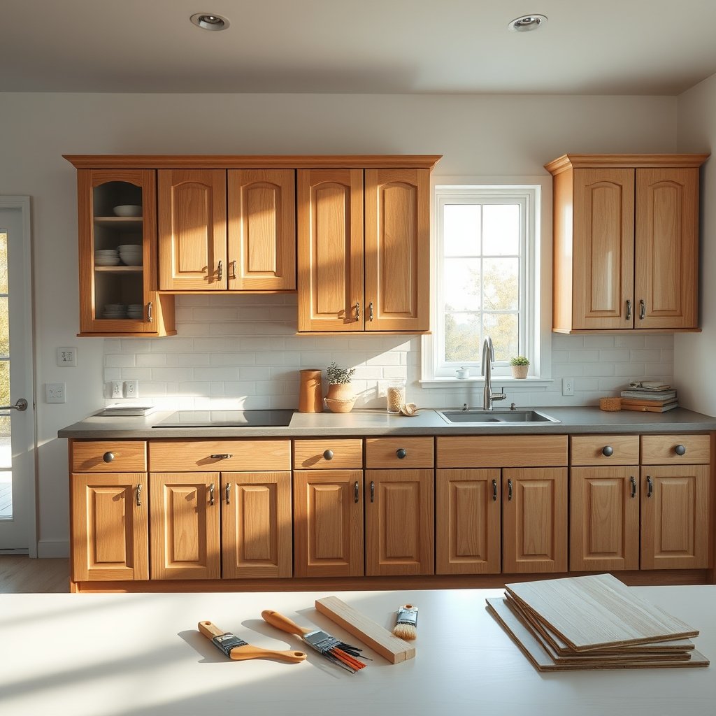 DIY kitchen cabinet refacing - Illustration 1