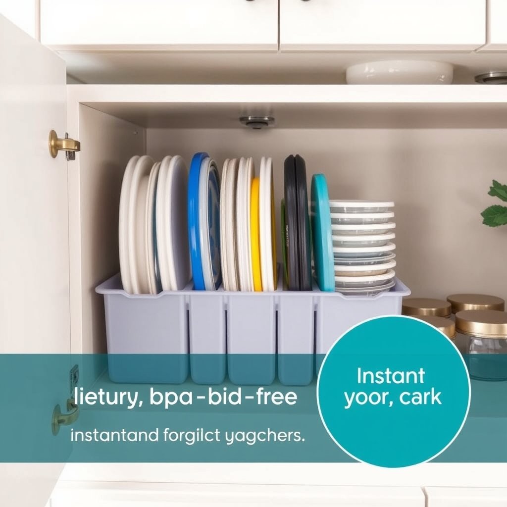lid organizer in action