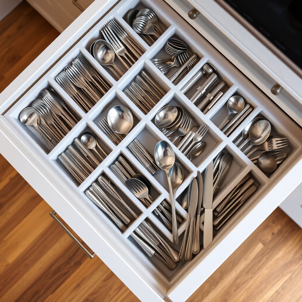 utensil organizer in action