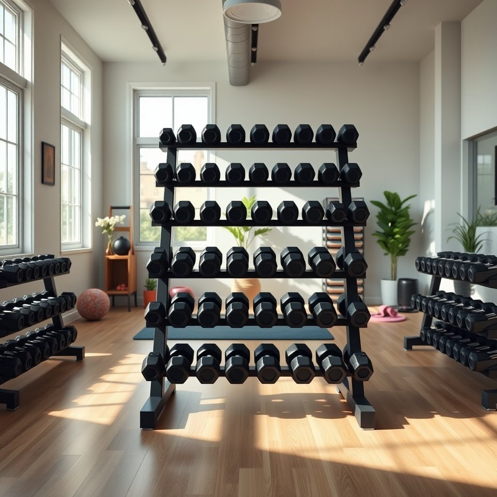 dumbbell rack product view