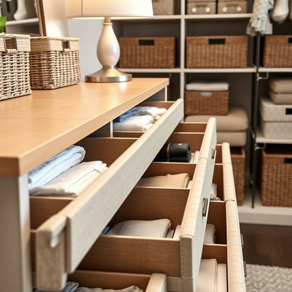 dresser organizer in action