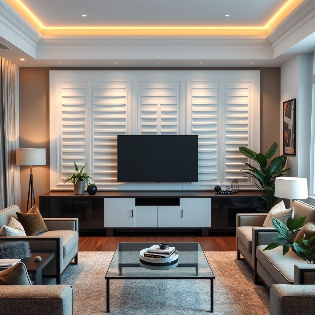 fluted panel wall accent - Illustration 3