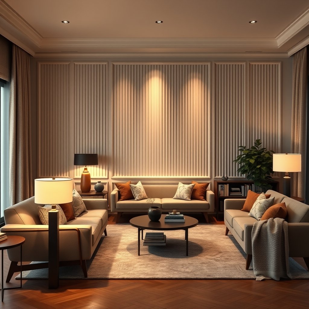 fluted panel wall accent - Illustration 3