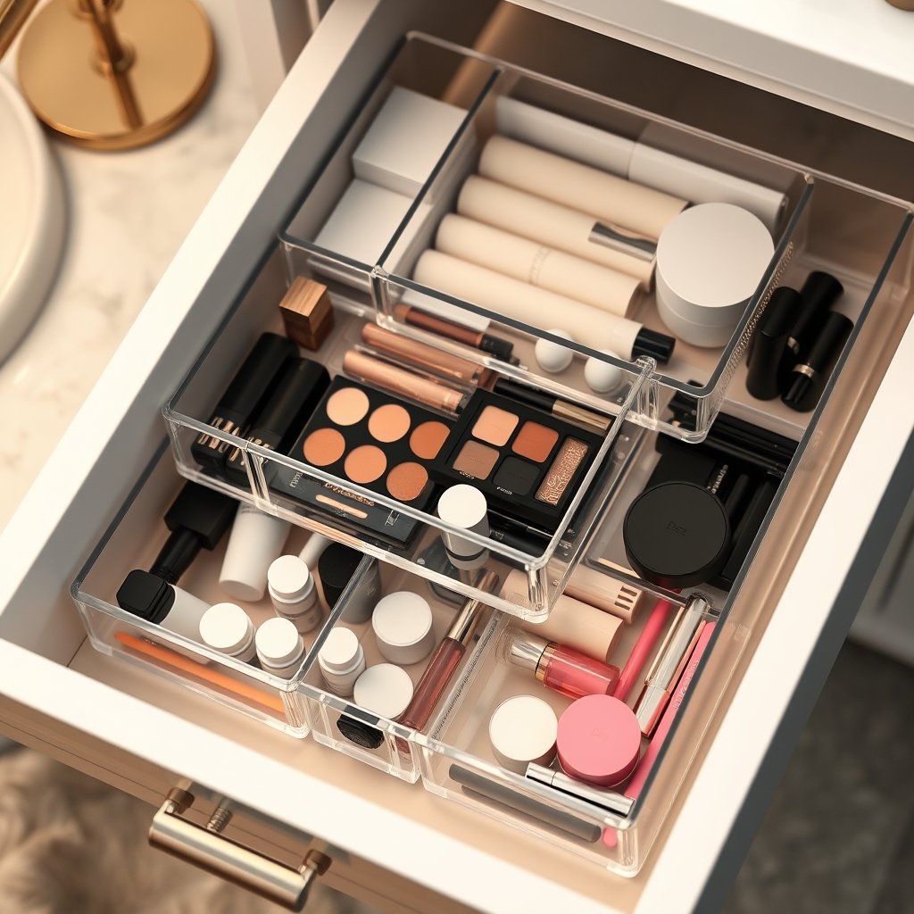 drawer organizer in action