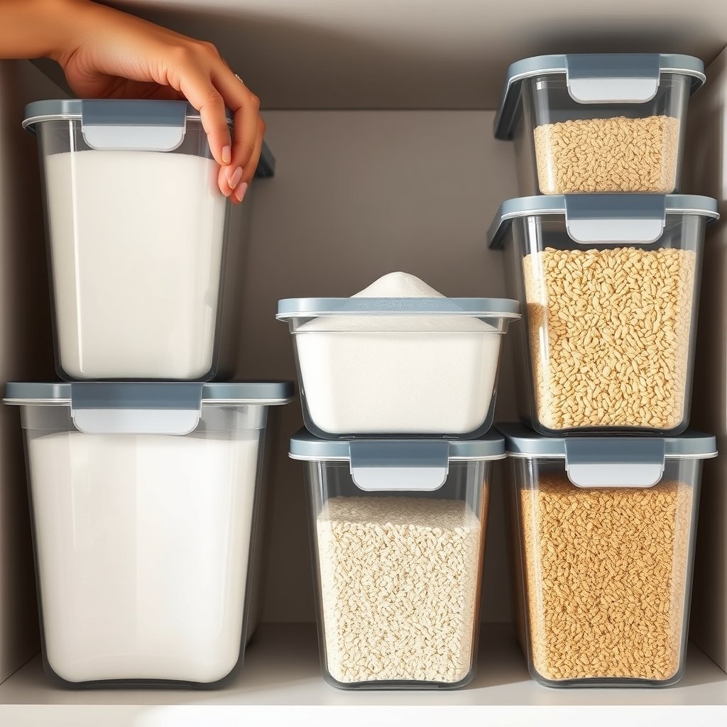 airtight container in action