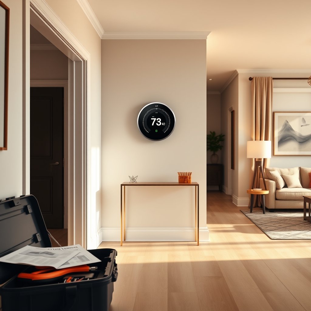 smart thermostat installation cost - Illustration 1