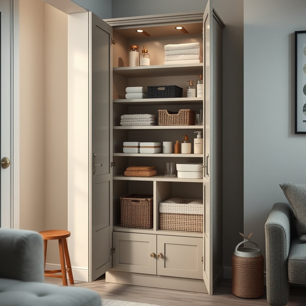 storage cabinet in action
