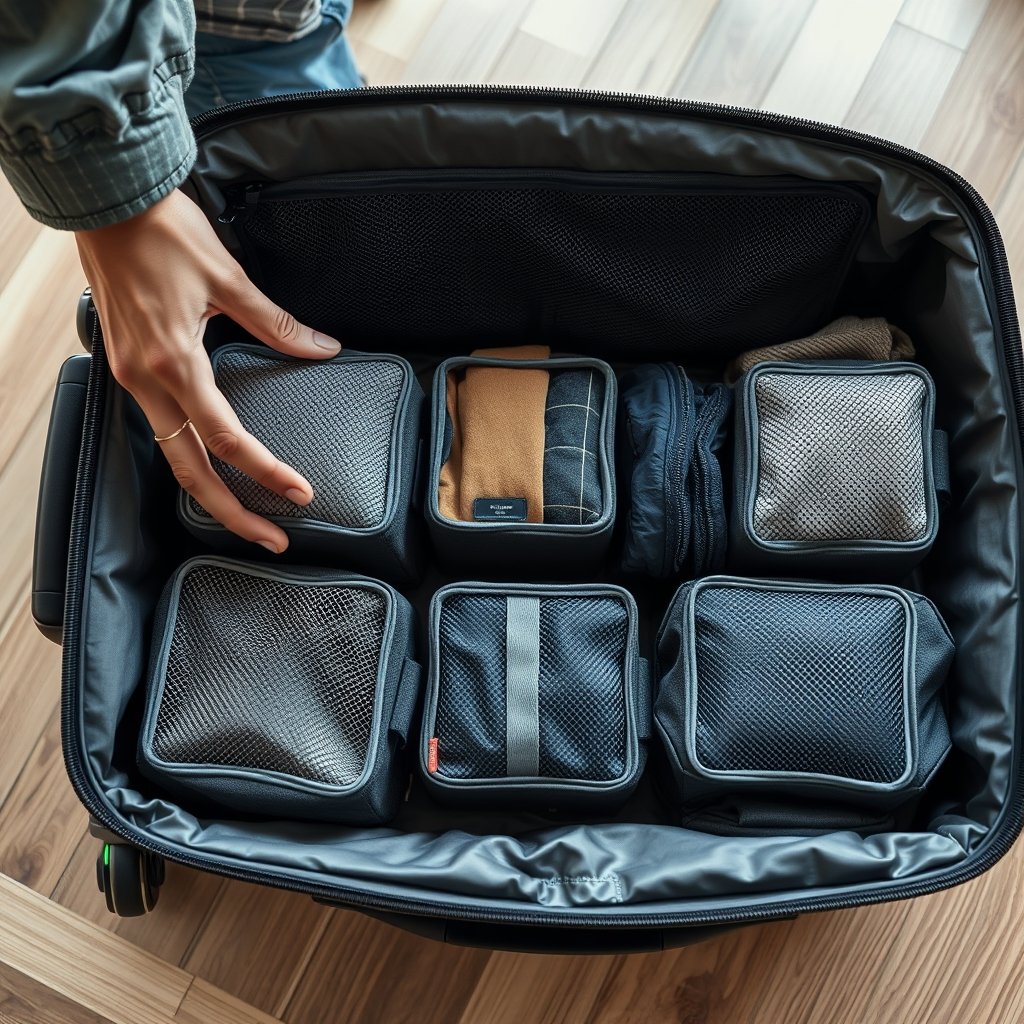 packing cubes in action