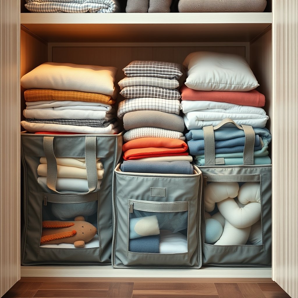 storage bags in action