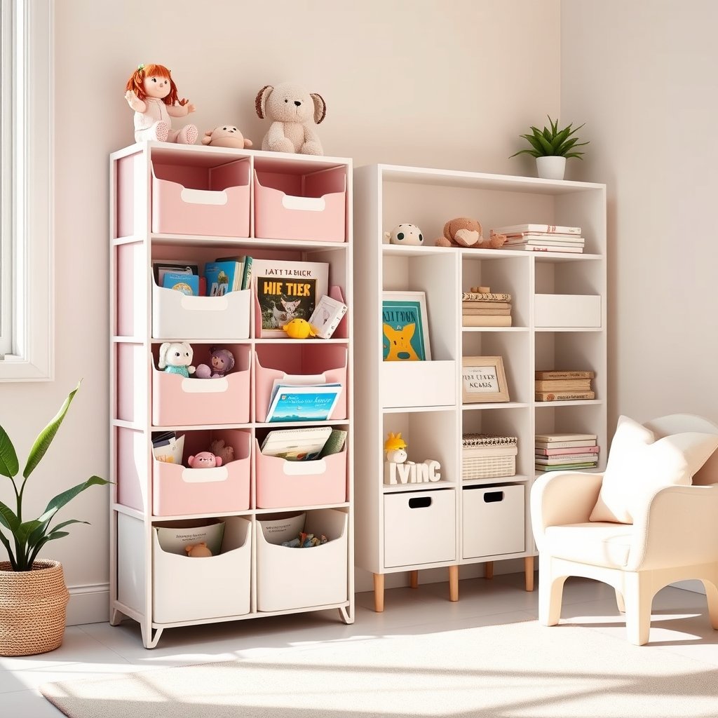 toy organizer in action
