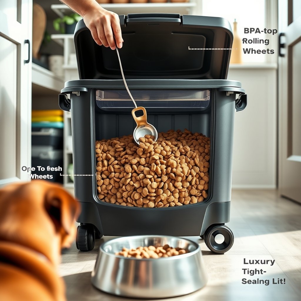 dog container in action