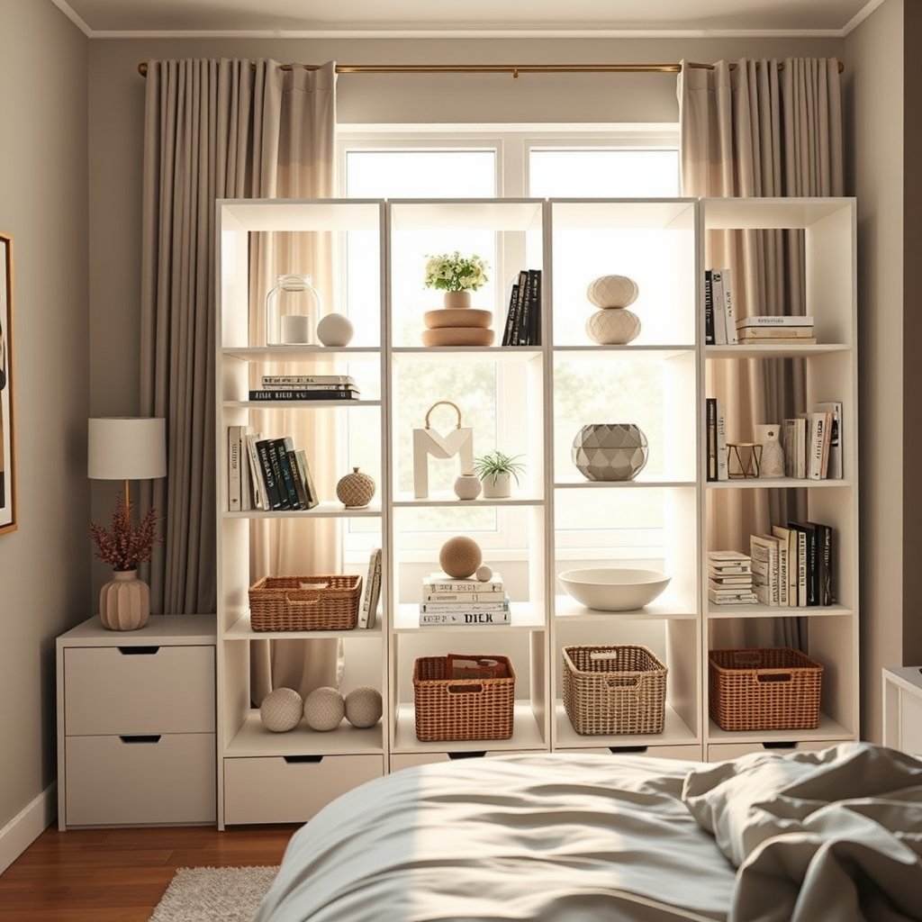 cube bookshelf in action