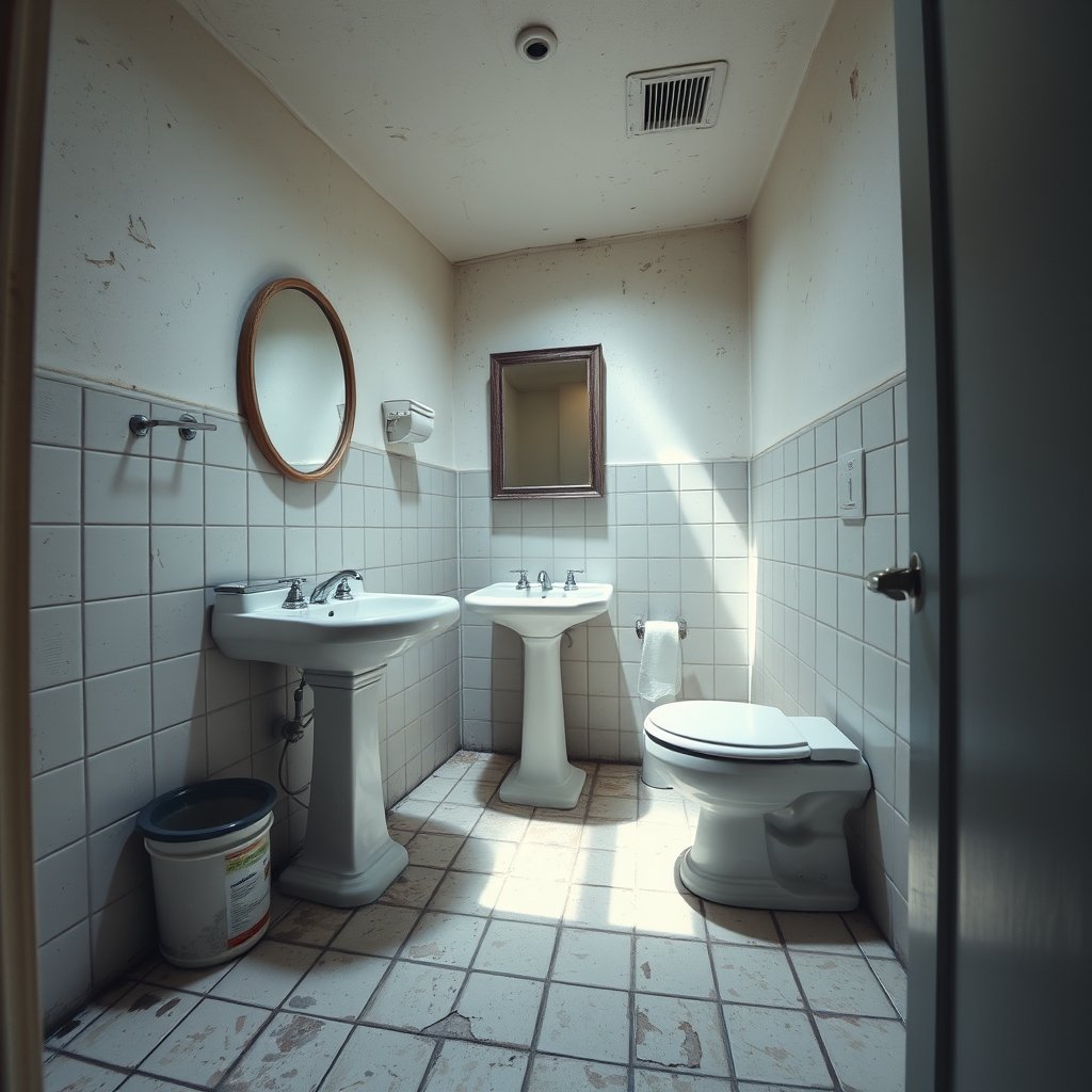small bathroom remodel on a budget - Illustration 1