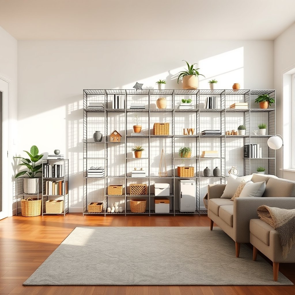 wire shelving product view